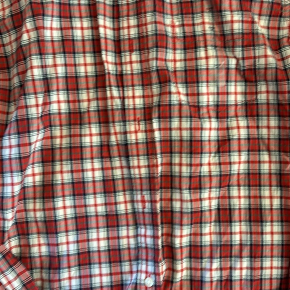 Long Sleeve Red Plaid Button Down Shirt NWT - Picture 3 of 6